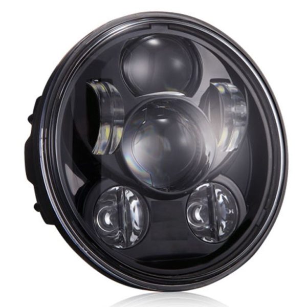 75 Inch Led Hedalight Headlamp Black Chrome Seals Beam For Harley Davidson
