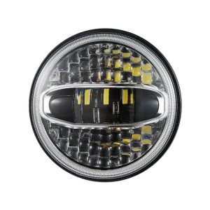 LED 7 tums strålkastare för Jeep Wrangler JK och Harley