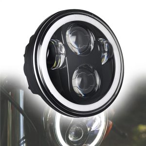 Morsun 40w 5 3/4 tums LED-strålkastarprojektor för Harley Davidson motorcykelstrålkastare svart krom