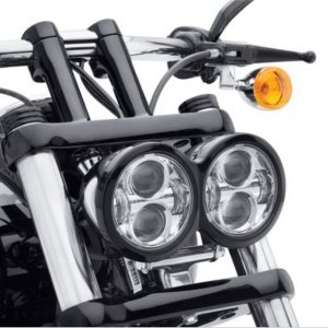 Morsun 5-tums dubbel strålkastare för motorcykel halvljus runda LED-strålkastare projektor