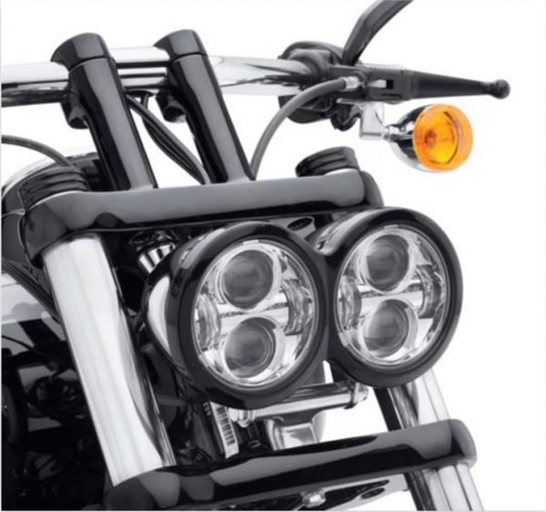 Morsun 5-tums dubbel strålkastare för motorcykel halvljus runda LED-strålkastare projektor