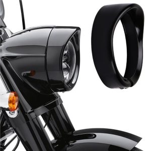 Morsun 7-tums rund LED-motorcykelstrålkastarringfäste för Harley FLD