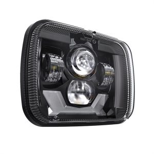 Ny stil 5x7 tums LED-strålkastare för Jeep Cherokee XJ-strålkastare med Speical DRL och blinkers